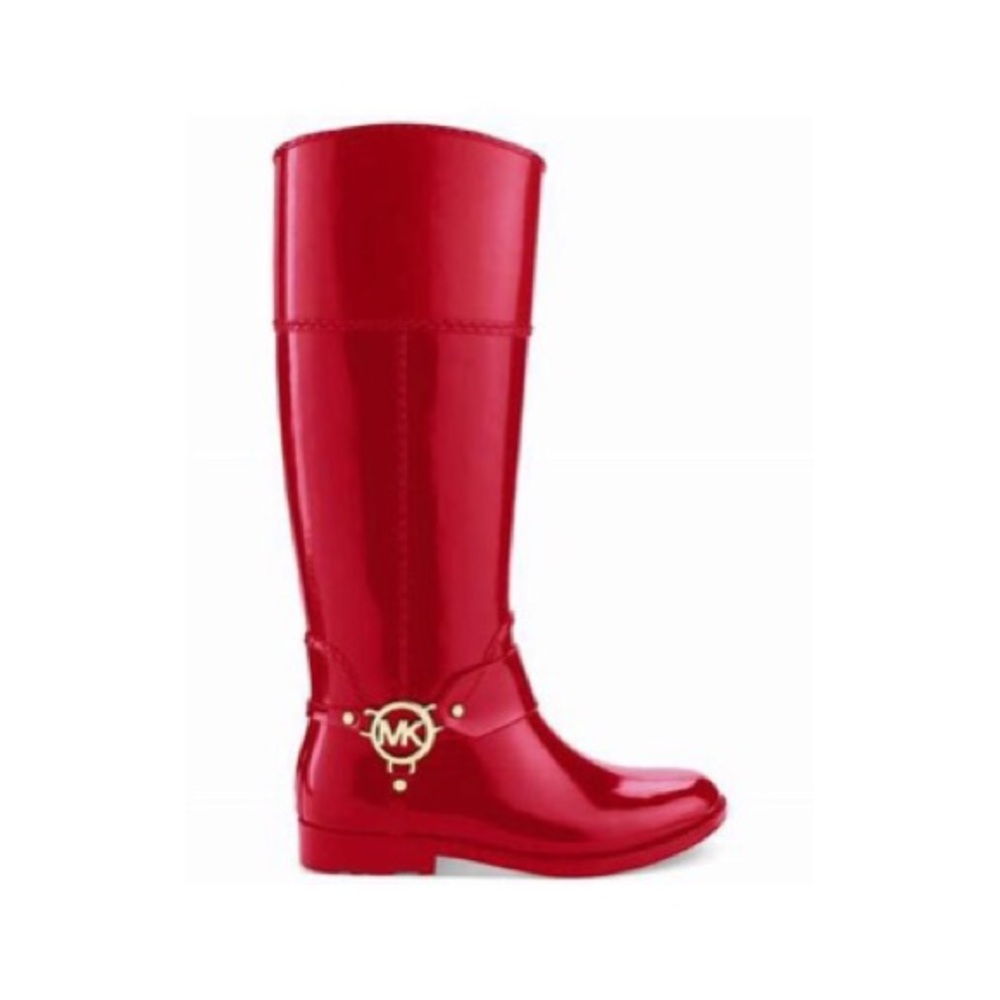 MK cherry red rain boots ☔️🍒